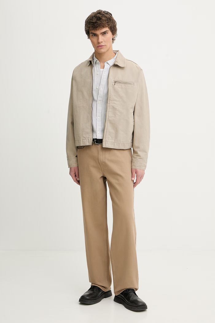 Levi's kurtka jeansowa CRISTOBAL GARAGE 005BL.0003 beżowy SS26