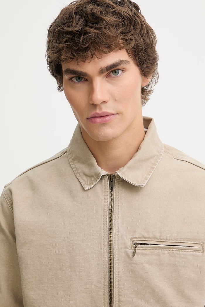 Levi's kurtka jeansowa CRISTOBAL GARAGE beżowy 005BL.0003