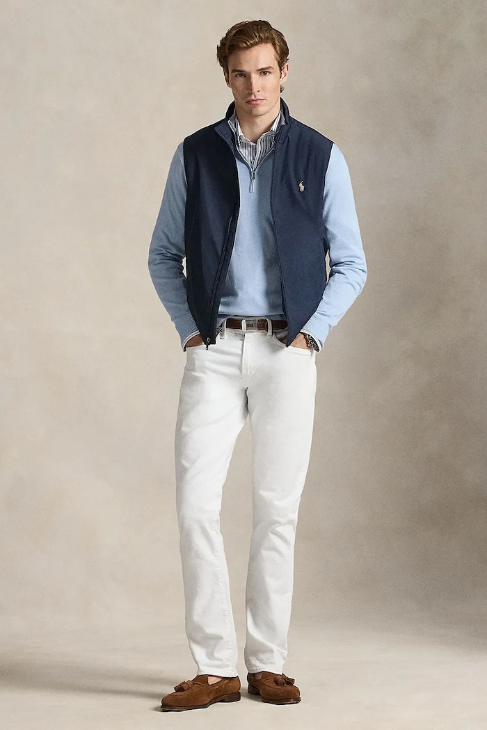 Oblečenie Vesta Polo Ralph Lauren 710961832 tmavomodrá