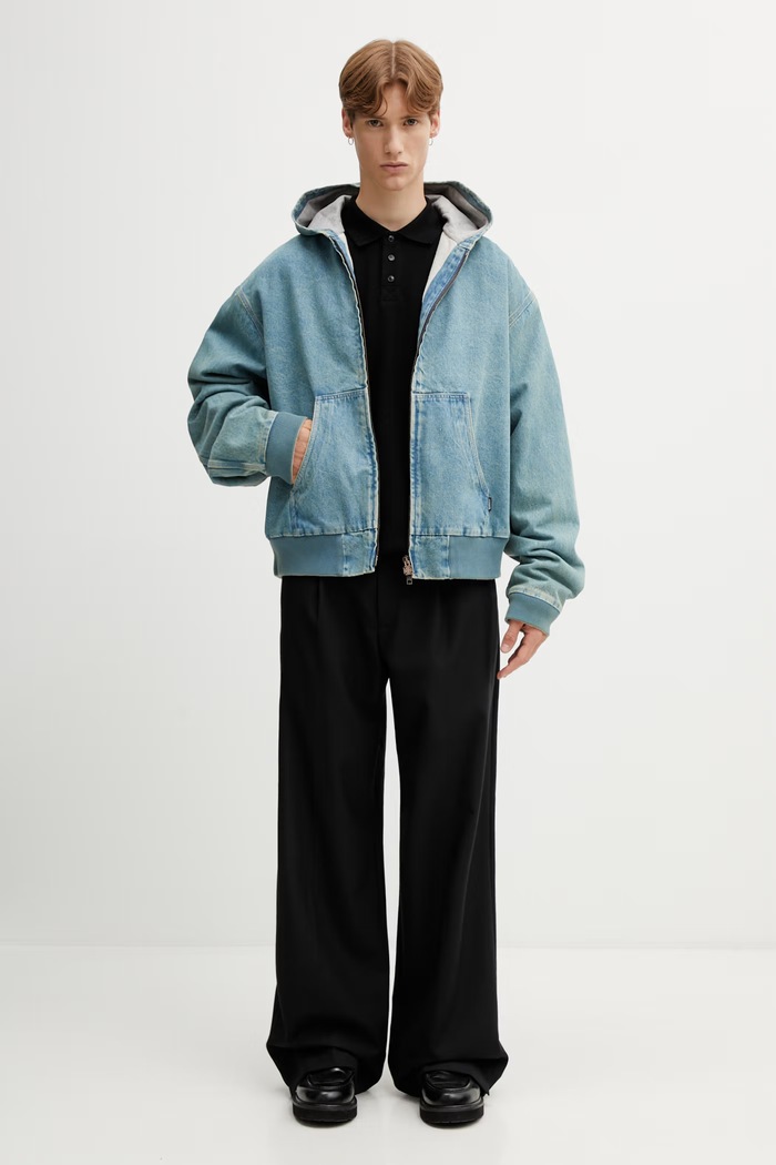 Vetements Workwear Denim демисезонная куртка из денима для мужчин ME76DJ061N1