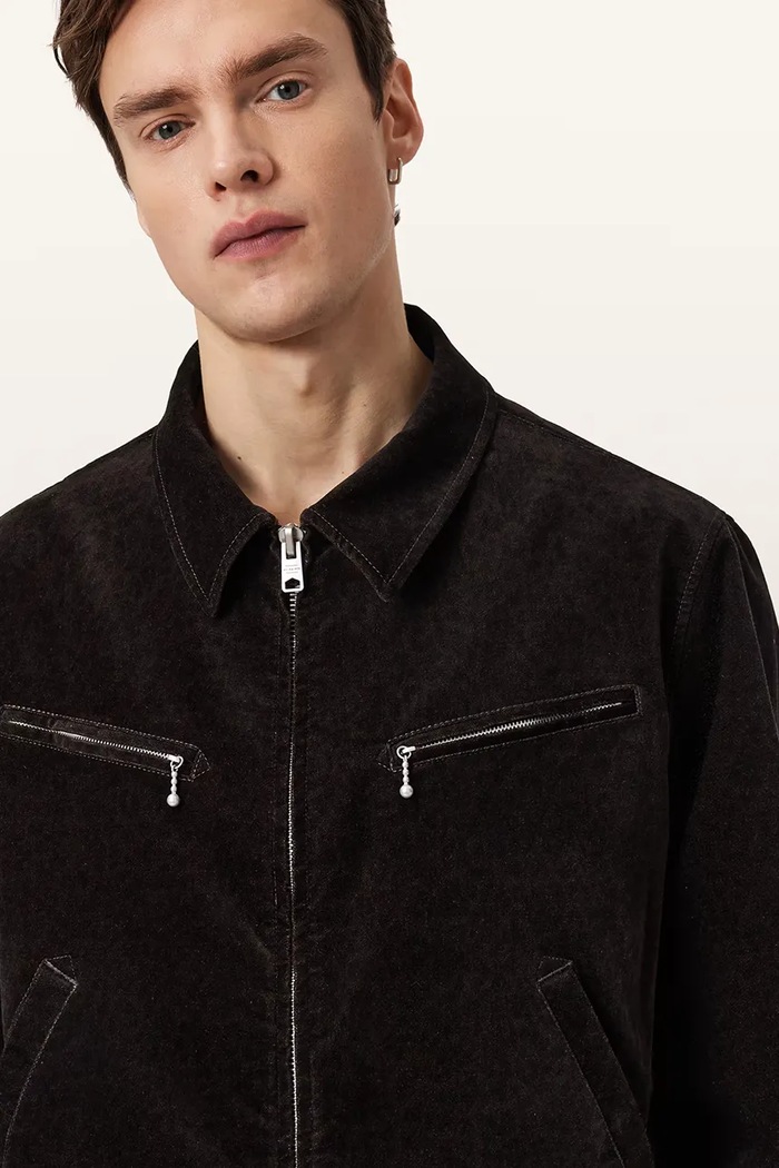 AllSaints rövid kabát KOREY barna M003OE