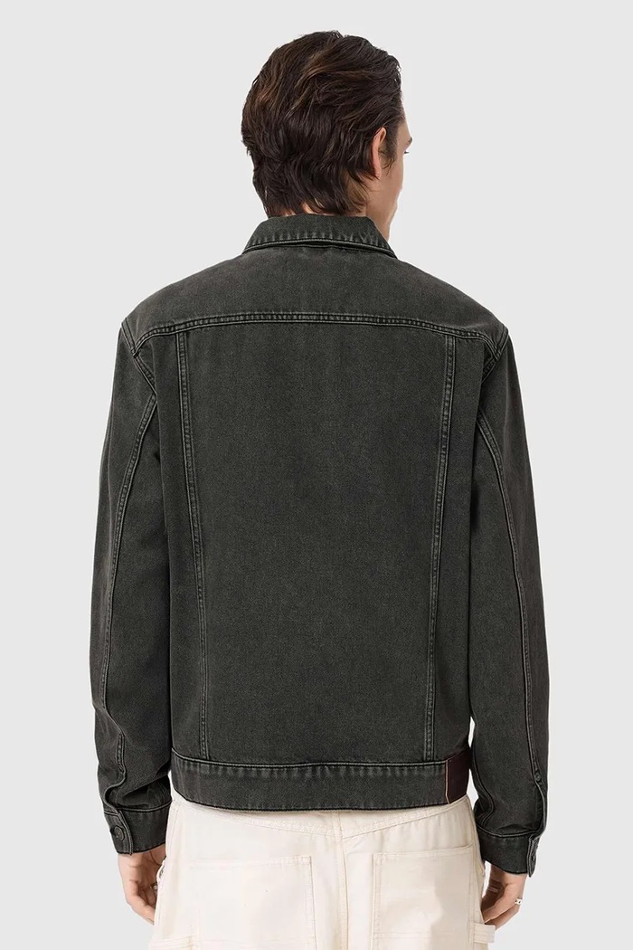 Rifľová bunda AllSaints BRIGHTMORE M018OC čierna SS26