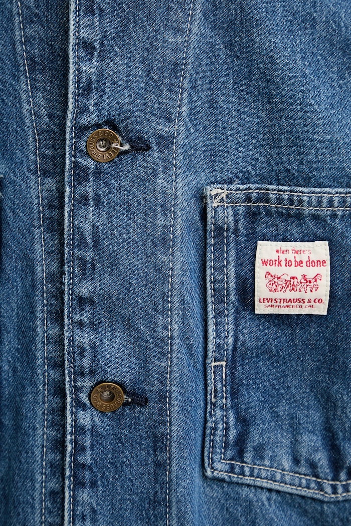 Τζιν μπουφάν Levi's UPDATED TO BROADWAY x WORKWEAR 003B0.0003 μπλε
