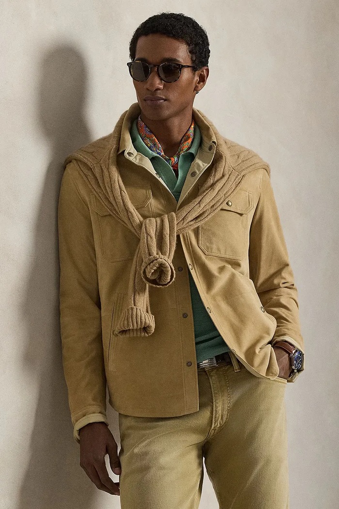 Велурено яке Polo Ralph Lauren кафяв 710955766