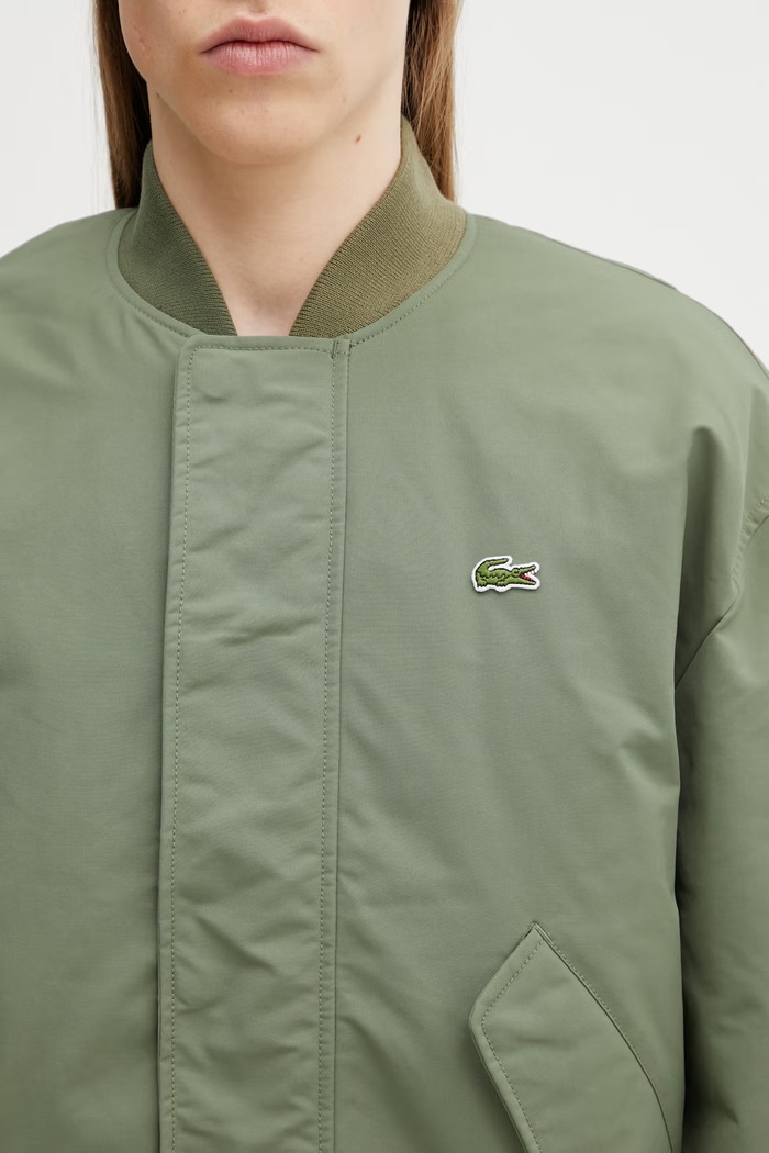 Lacoste куртка-бомбер мужская зелёный BH1204