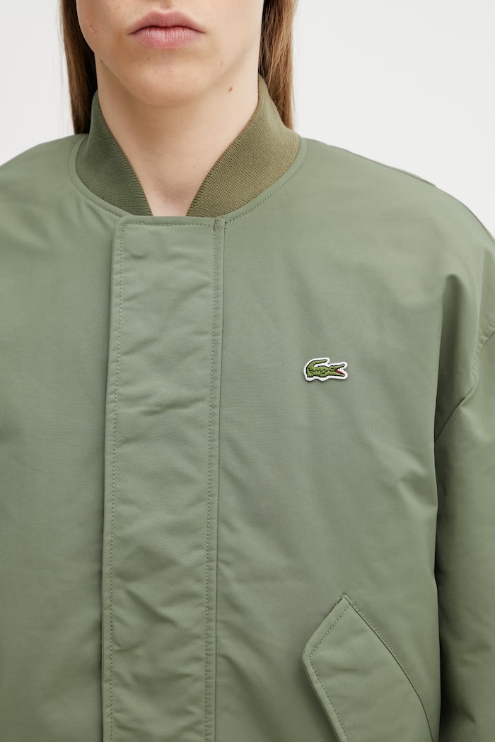 Lacoste куртка-бомбер мужская зелёный BH1204
