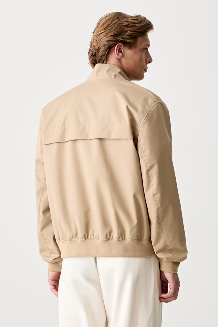 Clothing Lacoste transitional jacket with cotton Men's BH1349 beige