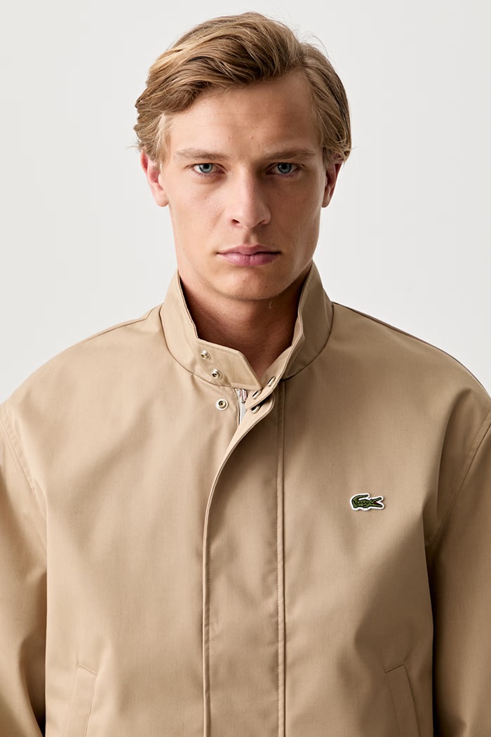 Lacoste transitional jacket with cotton Men's beige BH1349