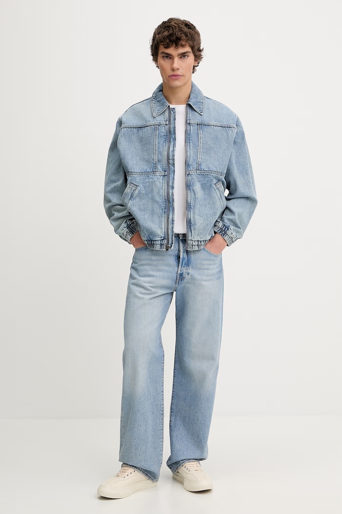 Levi's geacă jeans JAANAI JACKET 005AK albastru SS26