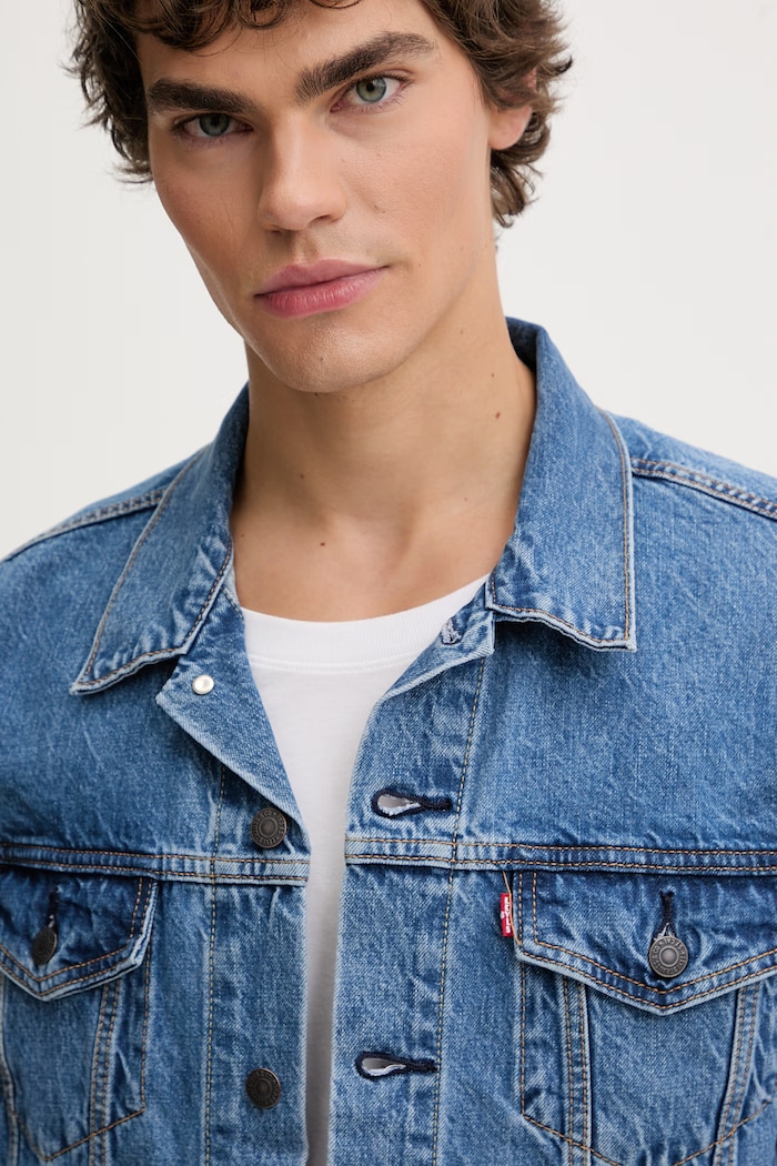 Levi's kurtka jeansowa bawełniana THE JACKET niebieski 72334.0773