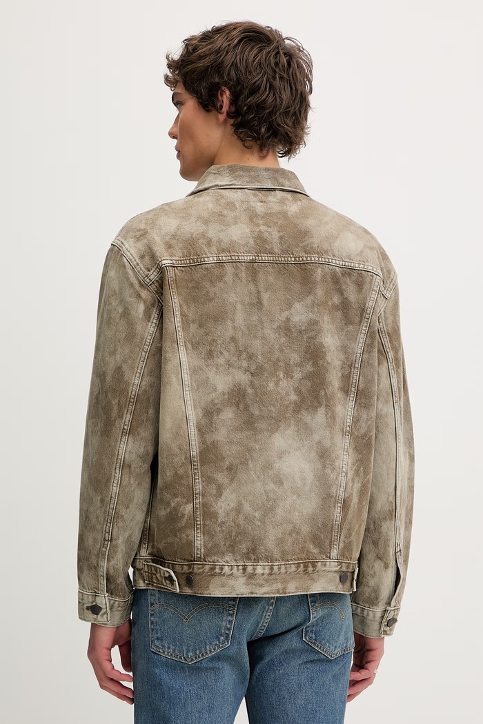 Îmbrăcăminte Levi's geacă jeans RELAXED FIT A5782.0084 verde