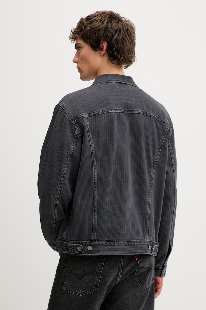 Odzież Levi's kurtka jeansowa RELAXED FIT A5782.0086 czarny