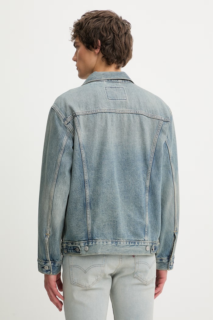 Îmbrăcăminte Levi's geacă jeans RELAXED FIT A5782.0091 albastru