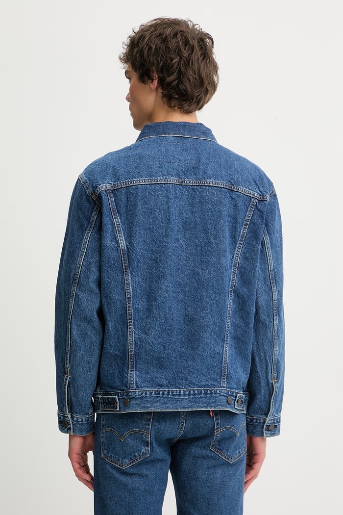 Îmbrăcăminte Levi's geacă jeans RELAXED FIT A5782.0104 albastru