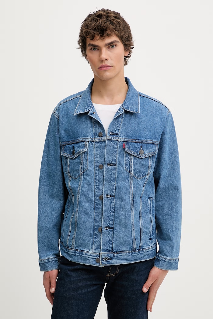 Levi's geacă jeans RELAXED FIT necaptusit albastru A5782.0105