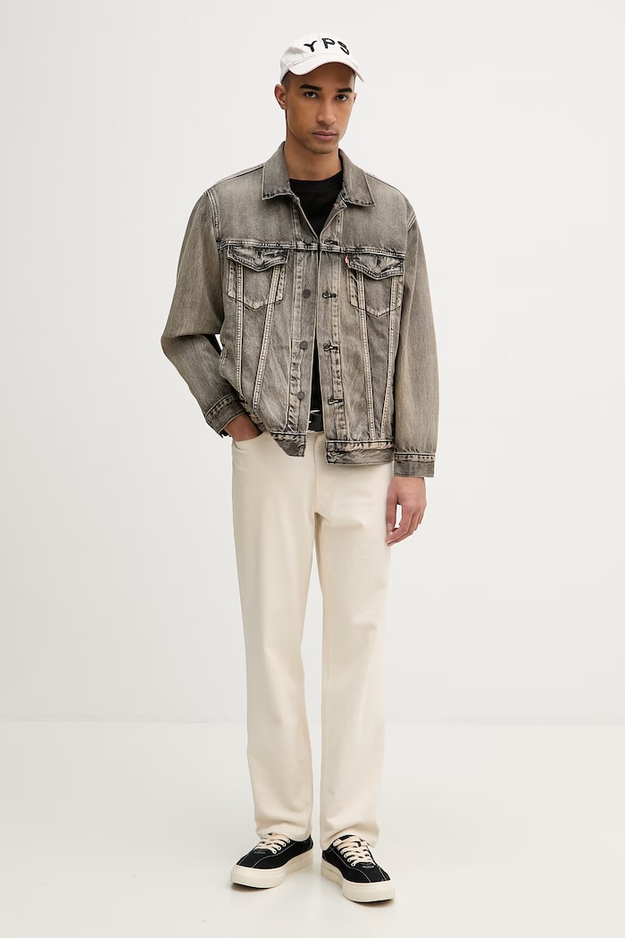 Levi's jachetă pentru bărbați RELAXED FIT A5782.0111 gri SS26