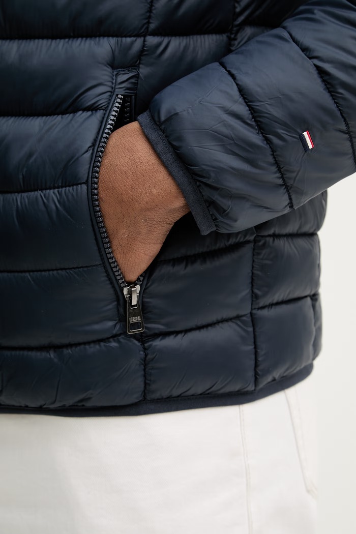 U.S. Polo Assn. pánska bunda LIGHTWEIGHT BOUND QUILTED MUP3905 tmavomodrá