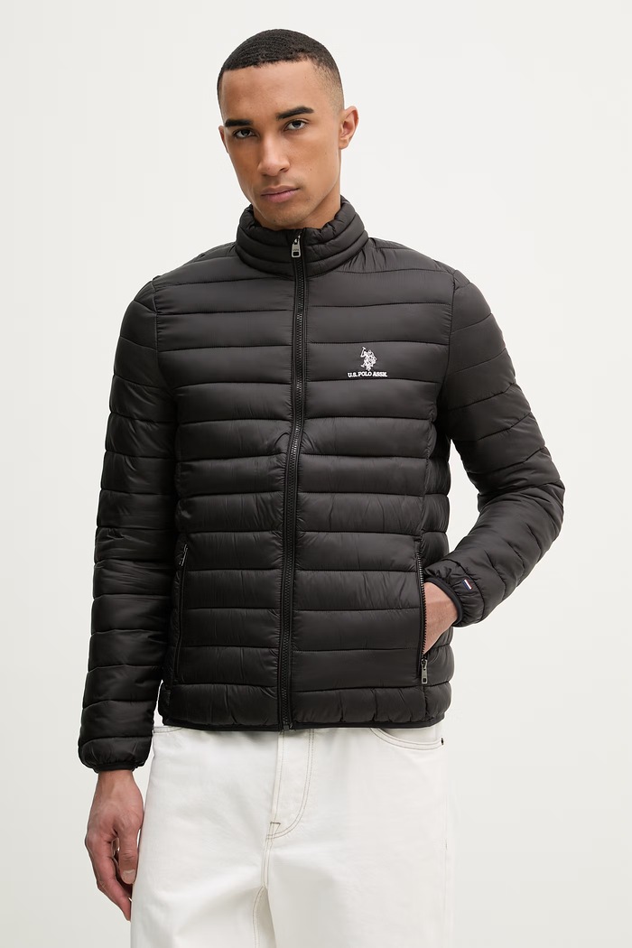 U.S. Polo Assn. jachetă bărbați LIGHTWEIGHT BOUND QUILTED negru MUP3905