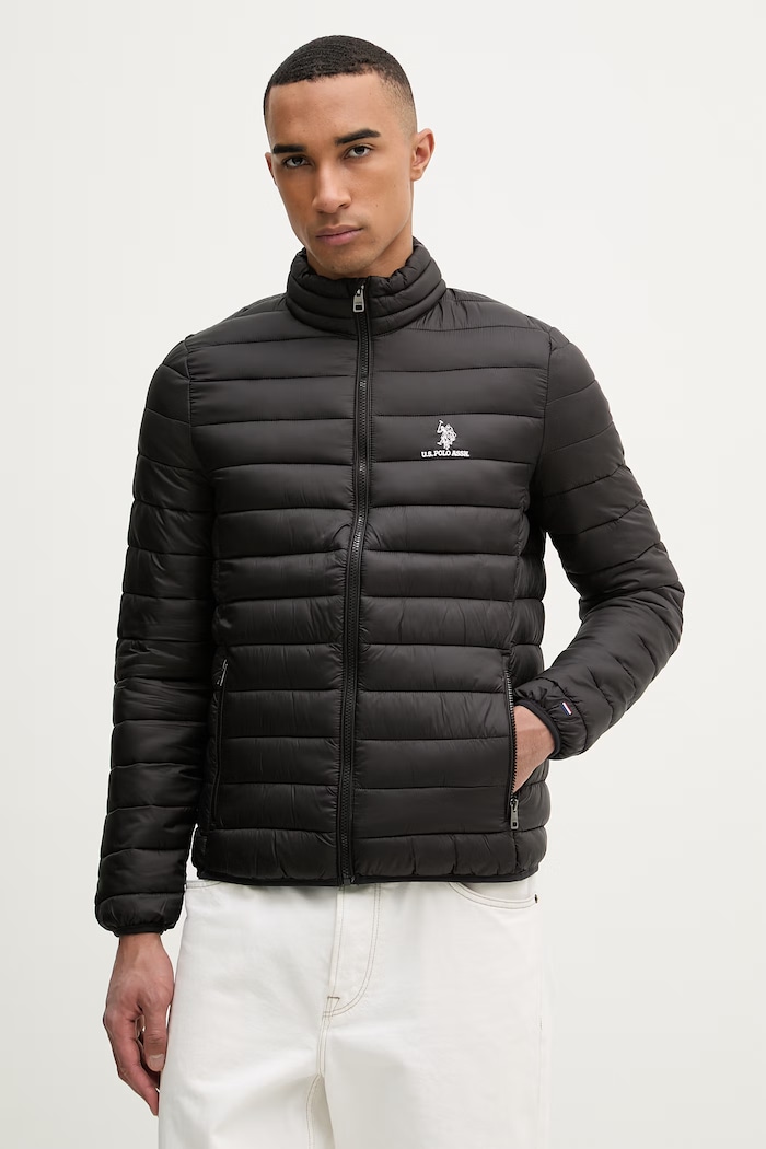 U.S. Polo Assn. jachetă bărbați LIGHTWEIGHT BOUND QUILTED negru MUP3905