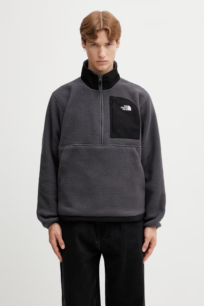 The North Face Yumiori Off Peak bluza polarowa męska szary NF0A8FKPMN81