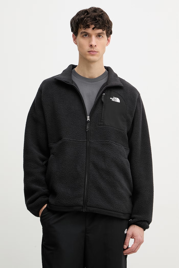 The North Face bluza rozpinana męska polarowa Yumiori Off Peak czarny NF0A8FKNJK31