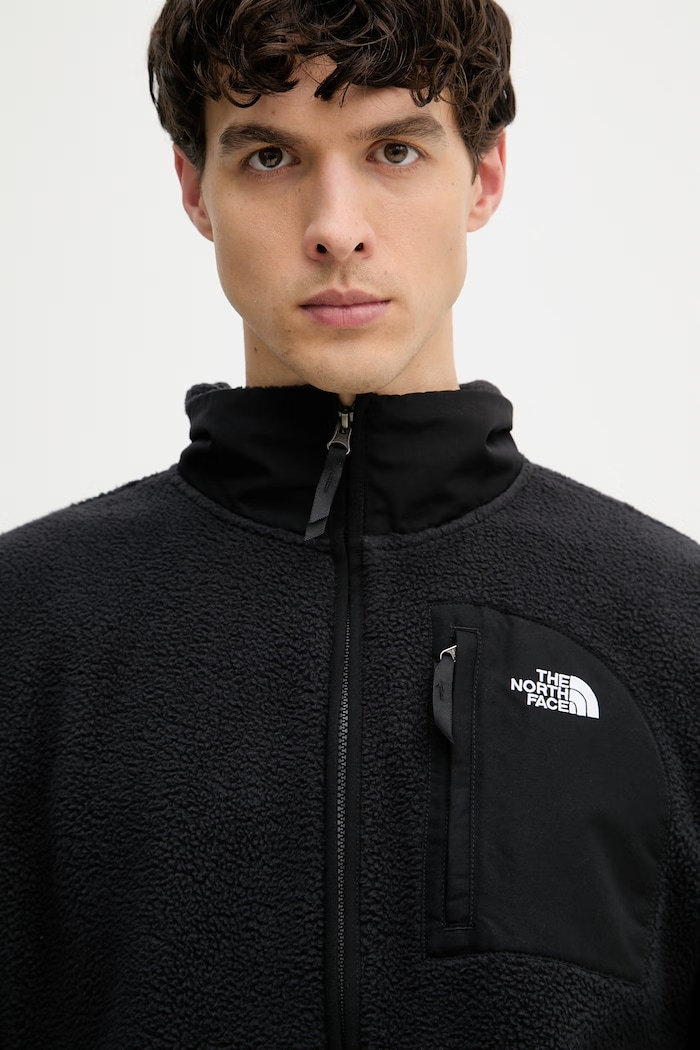 The North Face bluza rozpinana męska polarowa Yumiori Off Peak czarny NF0A8FKNJK31