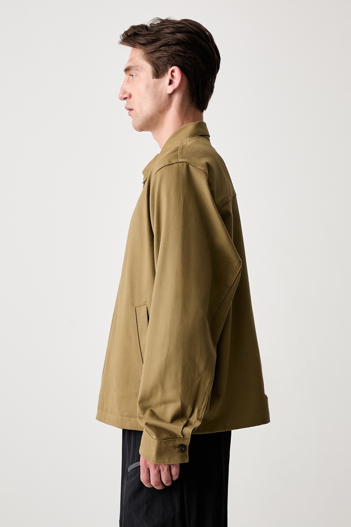 The North Face krótka kurtka męska bawełniana Twill NF0A8G992EL1 zielony SS26