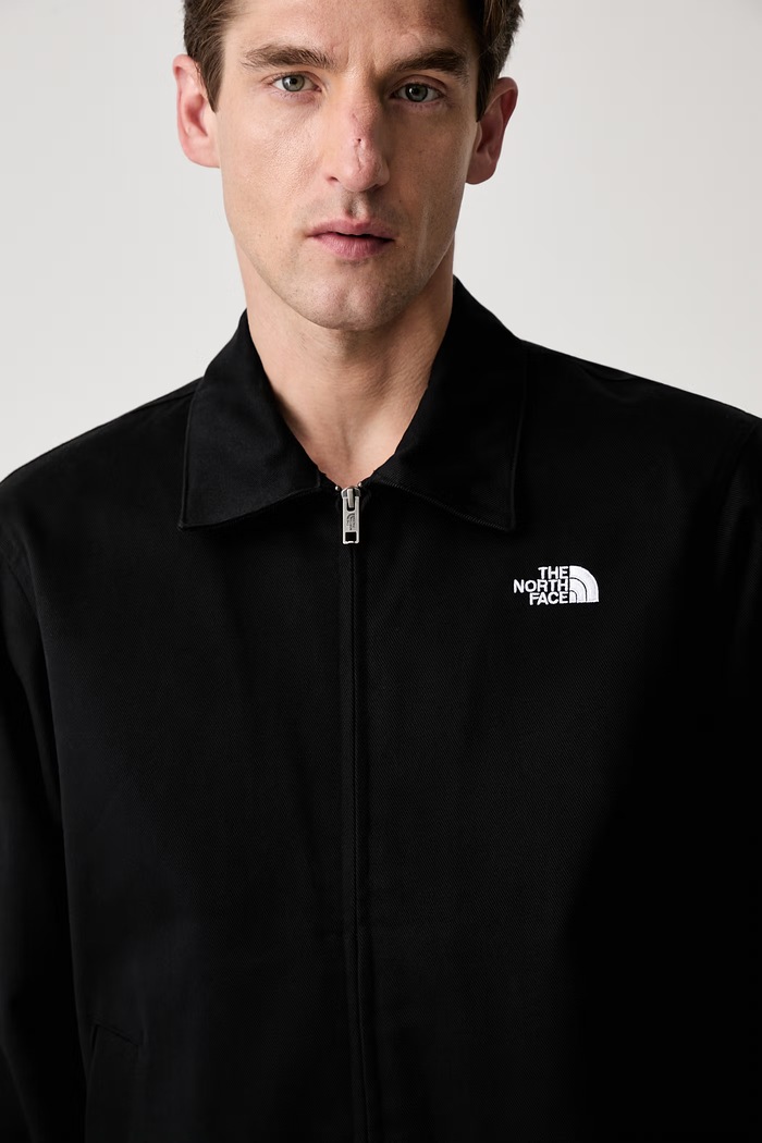 The North Face Twill krótka kurtka bawełniana męska czarny NF0A8G99JK31