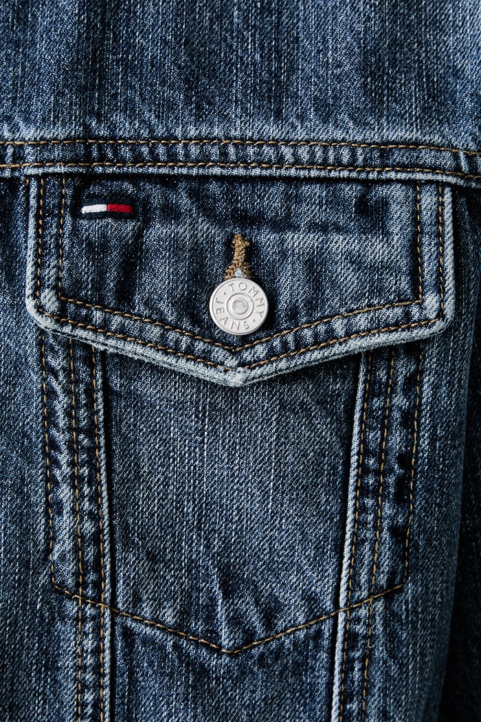 Tommy Jeans prehodna jakna moška denim DM0DM23003 modra