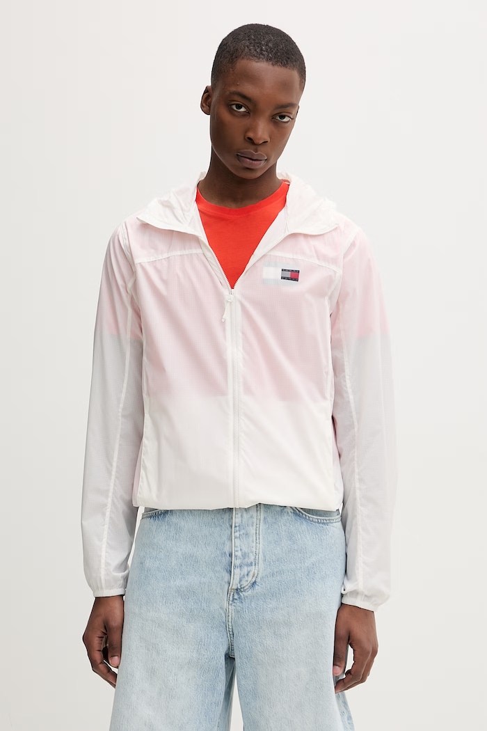 Tommy Jeans geacă de tranziție pentru bărbați bej DM0DM23112
