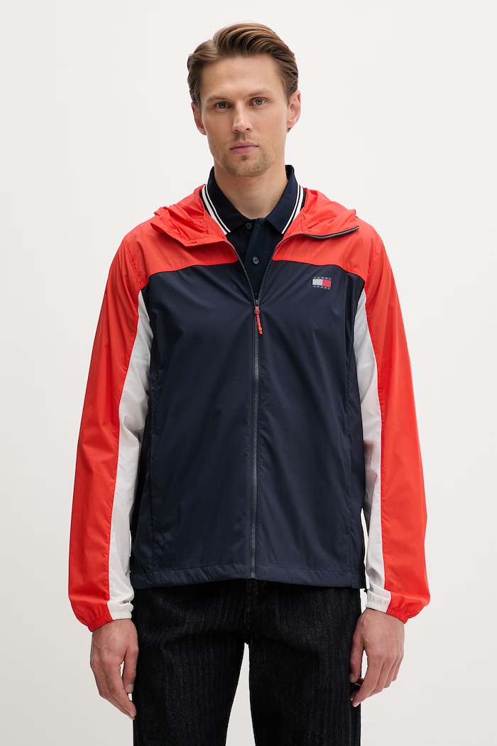Tommy Jeans geacă de tranziție pentru bărbați bleumarin DM0DM23112