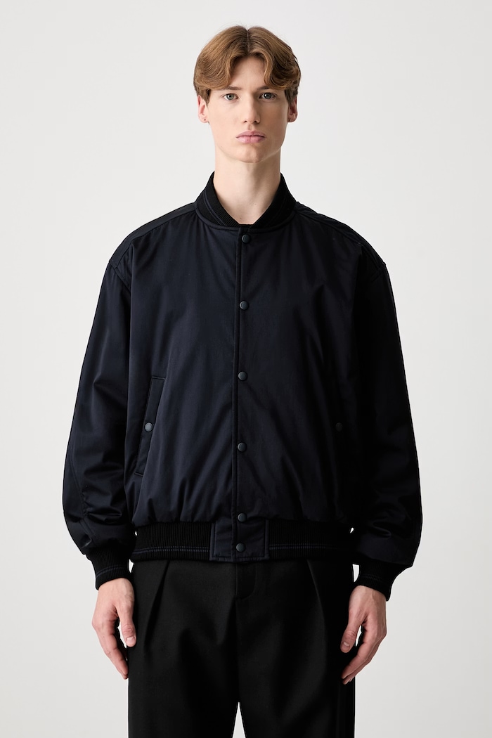Maison Kitsuné бомбър мъжки тъмносин QM02105WW9104