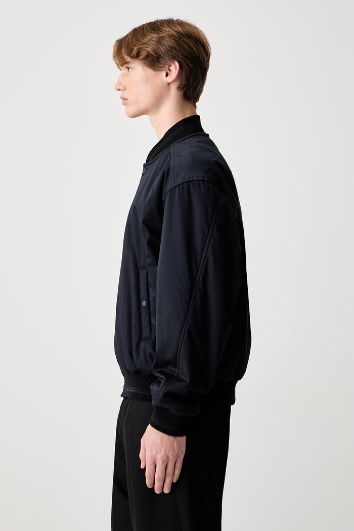 Maison Kitsuné бомбър мъжки QM02105WW9104 тъмносин SS26