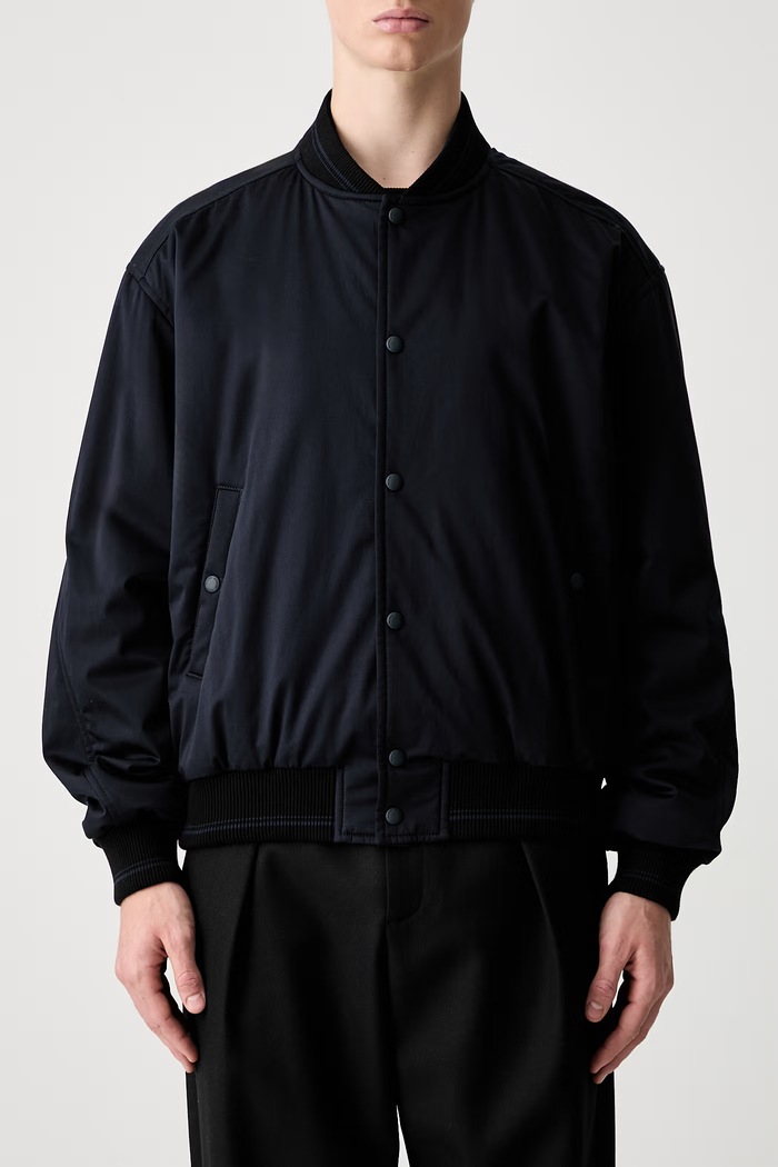 Maison Kitsuné бомбър мъжки тъмносин QM02105WW9104