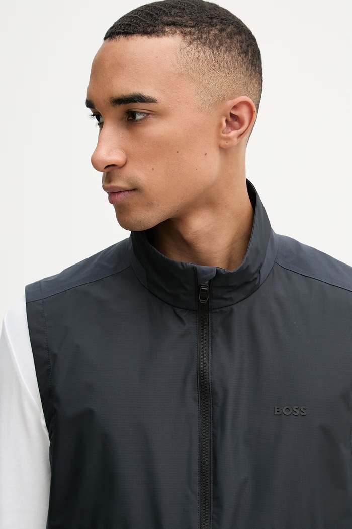 BOSS Green vestă pentru bărbați bleumarin 50554187