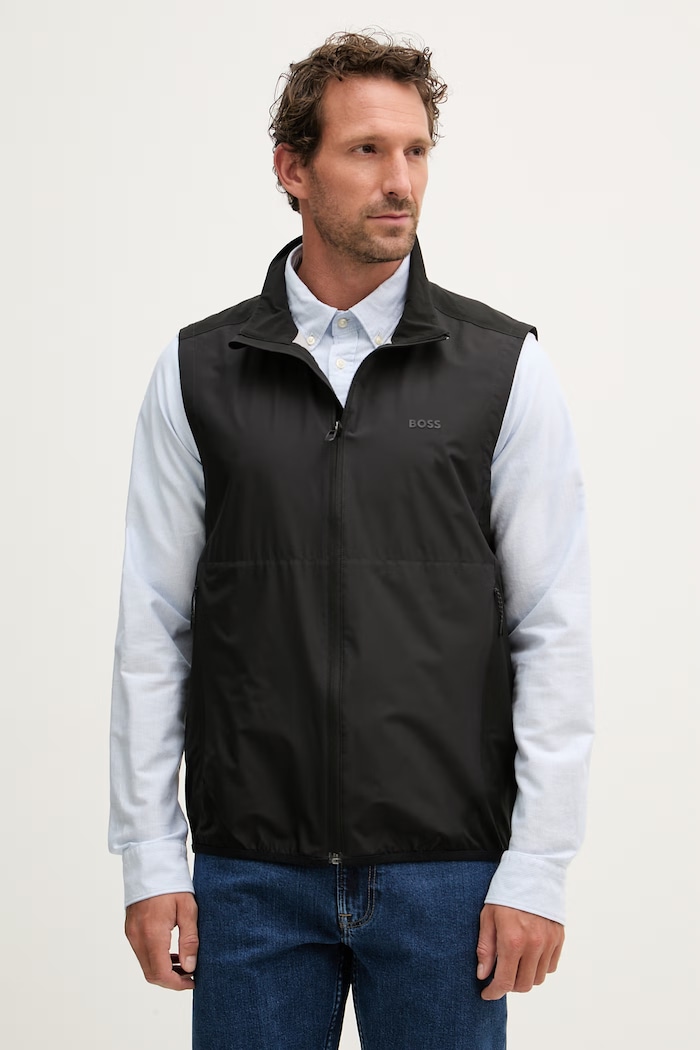 BOSS Green vestă pentru bărbați negru 50554187
