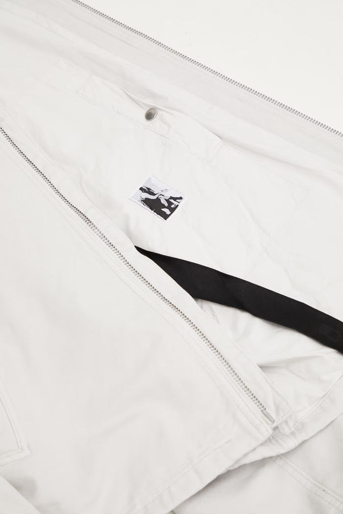 Rick Owens DRKSHDW krótka kurtka bawełniana damska DU01F4783.CVS beżowy