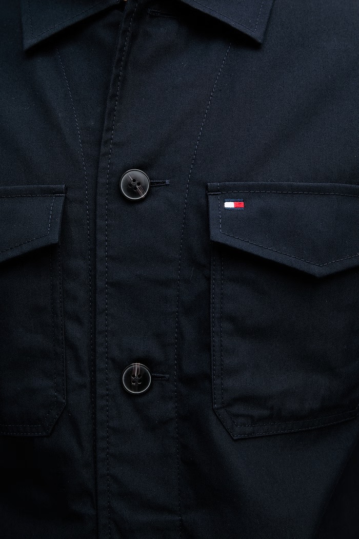 Tommy Hilfiger prijelazna muška jakna s pamukom MW0MW38712 mornarsko plava