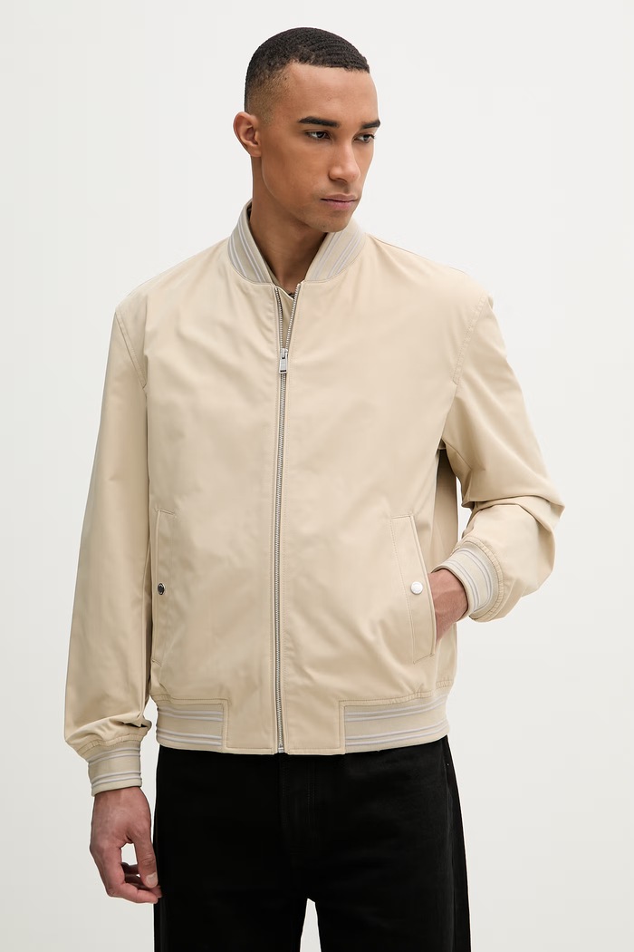 BOSS bunda bomber pánska Comber béžová 50558517