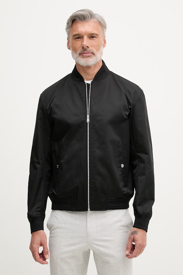 BOSS bunda bomber pánska Comber čierna 50558517
