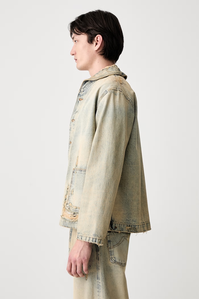 Kenzo WorkwearJacket куртка из денима для мужчин FG55DV1146Q8 бежевый SS26