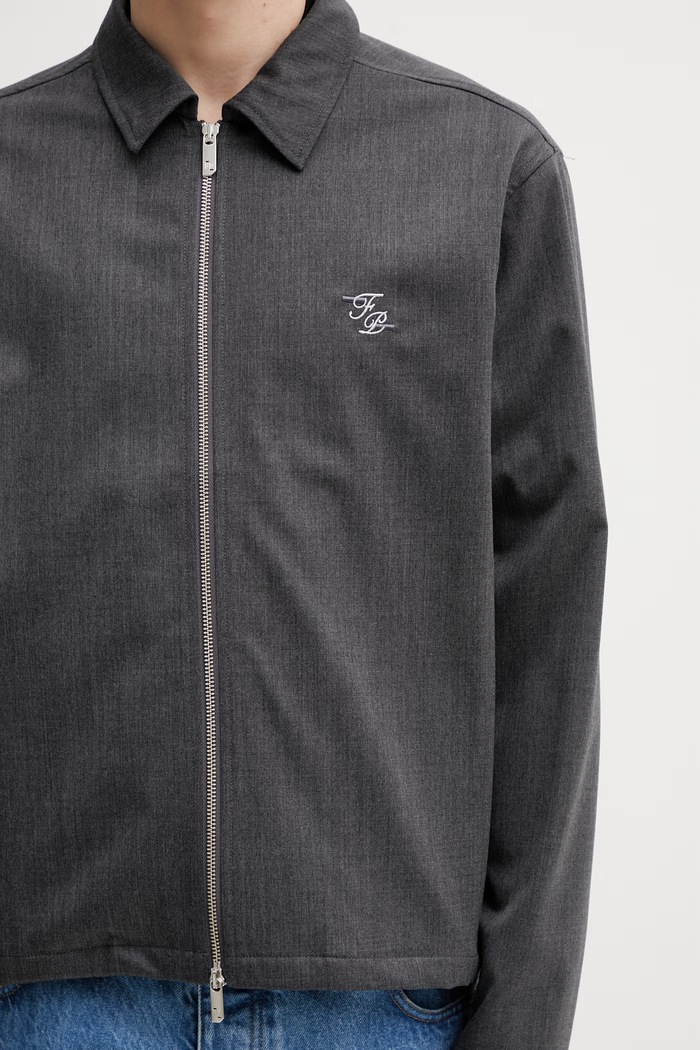 Filling Pieces Twill Wool kurtka przejściowa z dodatkiem wełny męska szary 422560500247.170