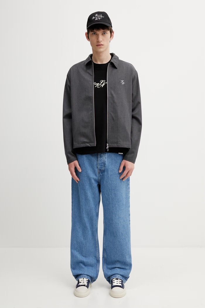 Filling Pieces Twill Wool kurtka przejściowa z dodatkiem wełny męska 422560500247.170 szary