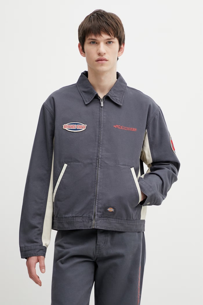 Dickies jachetă de bumbac cu captuseala gri DK0A89FD0CH1