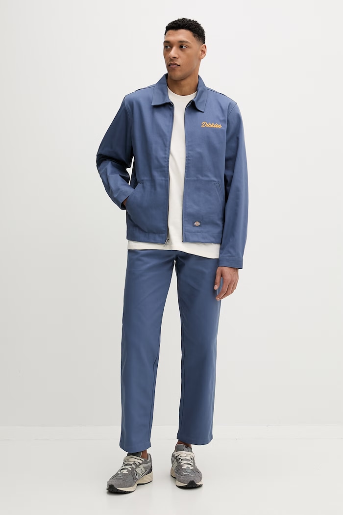 Bombažna jakna Dickies DK0A88PFRI21 modra SS26