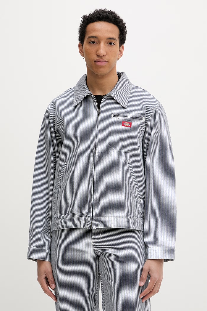 Dickies kurtka koszulowa męska bawełniana granatowy DK0A88K1RI21