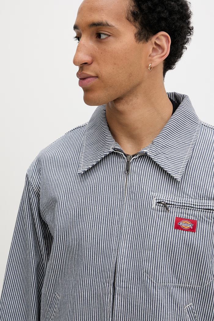 Dickies kurtka koszulowa męska bawełniana granatowy DK0A88K1RI21