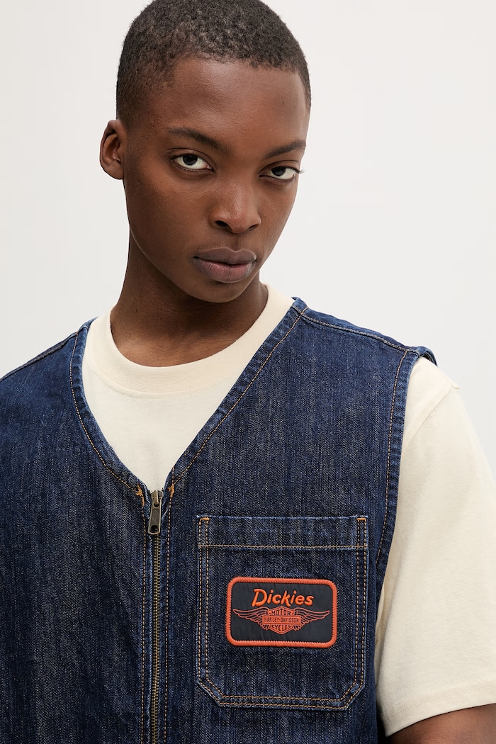 Dickies Brezrokavnik moški denim mornarsko modra DK0A88P4RNB1