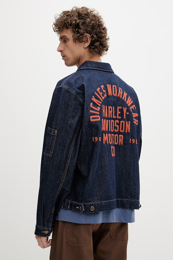 Dickies geacă de tranziție pentru bărbați, din denim bleumarin DK0A881RRNB1