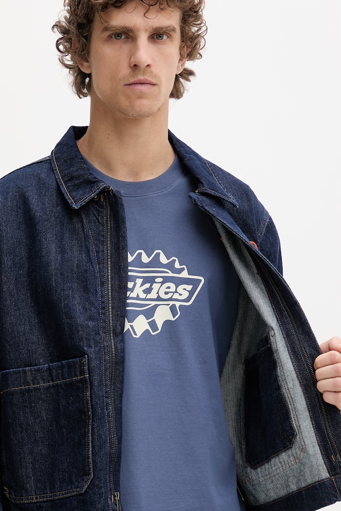 Dickies geacă de tranziție pentru bărbați, din denim DK0A881RRNB1